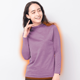 防風・寒さに負けないハイネック・長袖