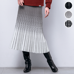 おなかあったかHARAMAKIニットプリーツスカート