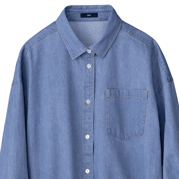 HERCULES ライトブルーデニムシャツ 長袖 ライトデニムシャツ | シャツ/ブラウス通販のDHC