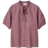 フリルネックブラウス（LOC）