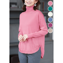 イタリア糸・メリノブレンドラウンドヘムニット（EM）