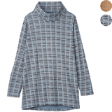 オフタートルジャカードロングカットソー（マイルドタッチ）