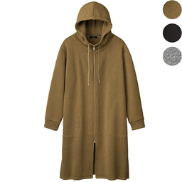 ふっくら軽いジップアップコーディガン