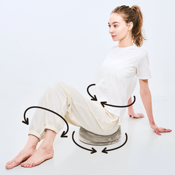 お腹スリムツイストクッション