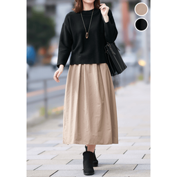 裏フリース・タックスカート