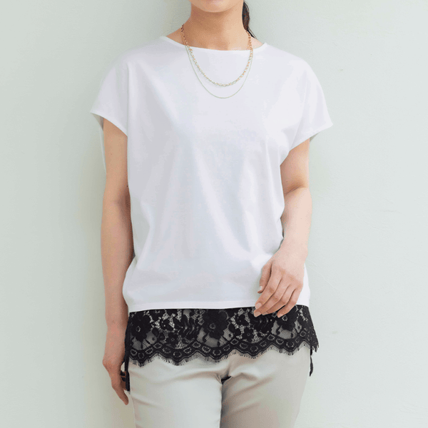 裾魅せインナータンク（レース） | タンクトップ通販のDHC