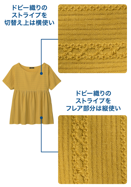 ストライプドビーブラウス通販 ファッションのdhc