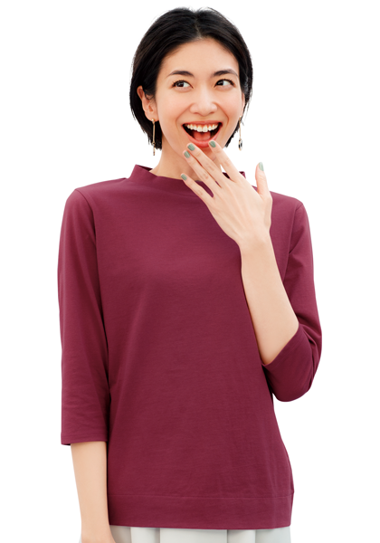 オーガニックコットン ハイネックカットソー通販 ファッションのdhc