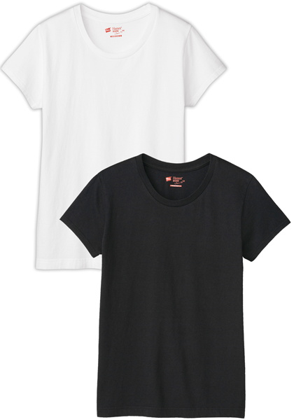 Hanes ジャパンフィット クルーネックt 2枚組通販 ファッションのdhc