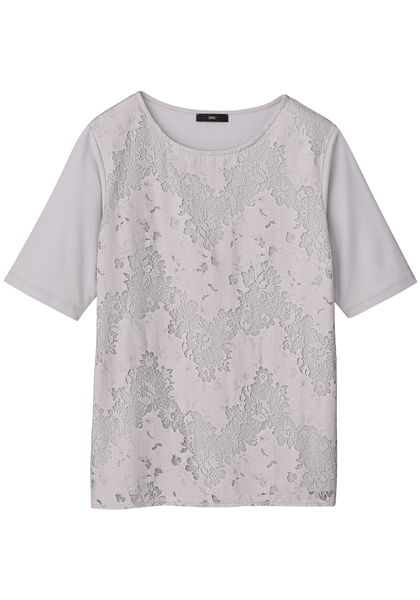 二の腕が隠れる 大人のフロントレースカットソー通販 ファッションのdhc 二の腕が隠れる 大人のフロントレースカットソー通販 ファッションのdhc