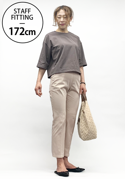 抗菌がつづく綿サテンストレッチパンツ（吸水速乾） | ファッションのDHC