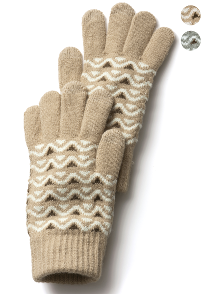 かがり柄ニット手袋|ファッションのDHC