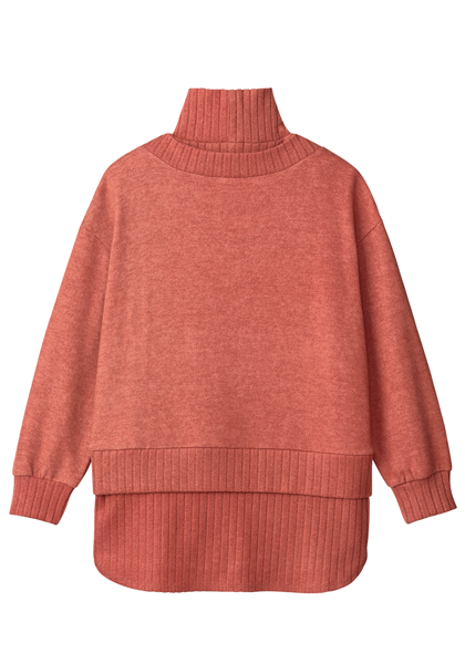 ニットみたいなレイヤード風チュニック通販 |ファッションのDHC