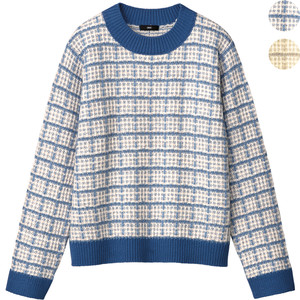 チェック柄ニットプルオーバー |ファッション通販のDHC