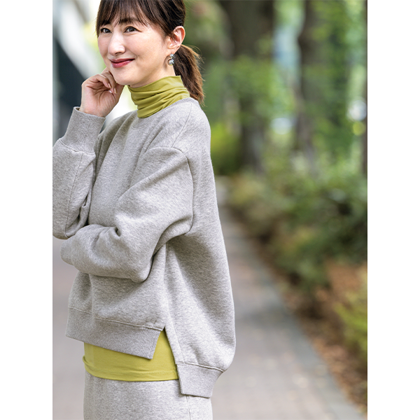 ふわプレミアム厚手スウェット裏起毛・プルオーバー（保温