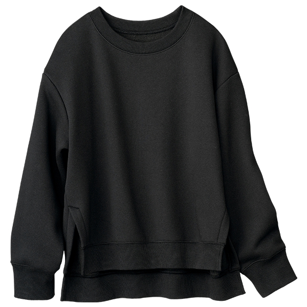 【美品】【希少！】45rpm ★裏起毛ウール100%スウェット地★プルオーバー ふわプレミアム厚手スウェット裏起毛・プルオーバー（保温