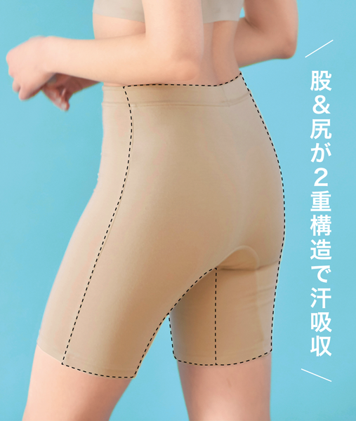 ないしょの股尻汗取りショーツ 大きいサイズ 通販 インナーウェアのdhc ないしょの股尻汗取りショーツ 大きいサイズ 通販 インナーウェアのdhc