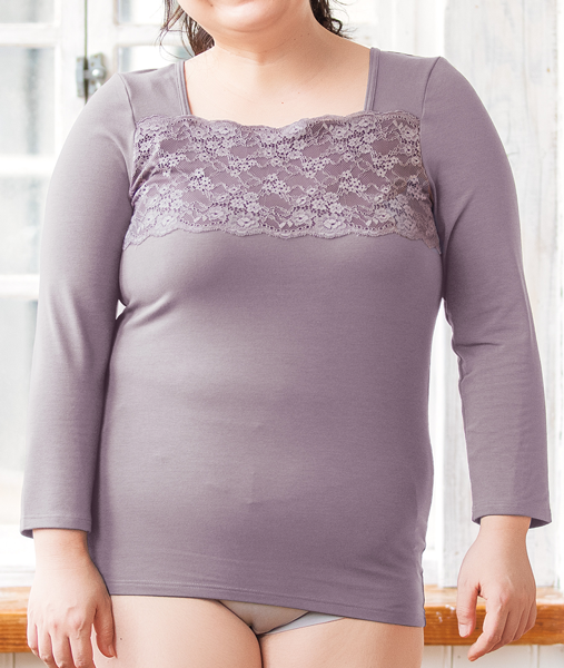 デイリーレーシー インナー 8分袖 大きいサイズ 通販 インナーウェアのdhc