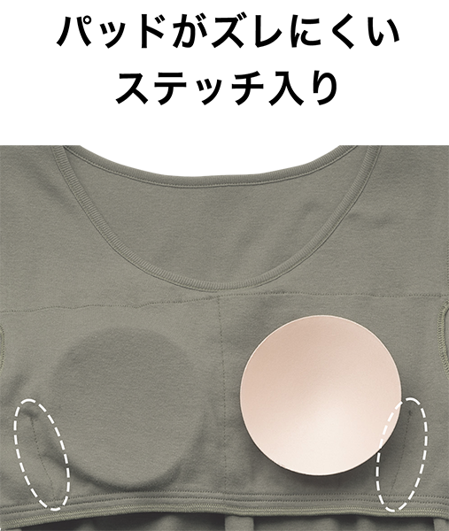 涼しいコットン ルームｔシャツ カップイン通販 インナーウェアのdhc