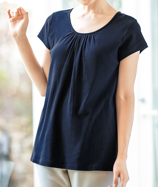 涼しいコットン ルームtシャツ カップイン通販 インナーウェアのdhc 涼しいコットン ルームtシャツ カップイン通販 インナーウェアのdhc