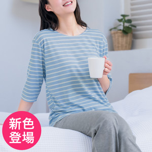 やわらかルームウエア上下セット・7分袖（速乾）