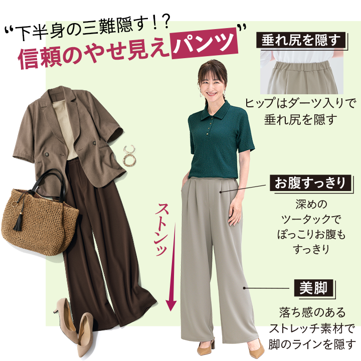やせたねって言われるジャージーパンツ