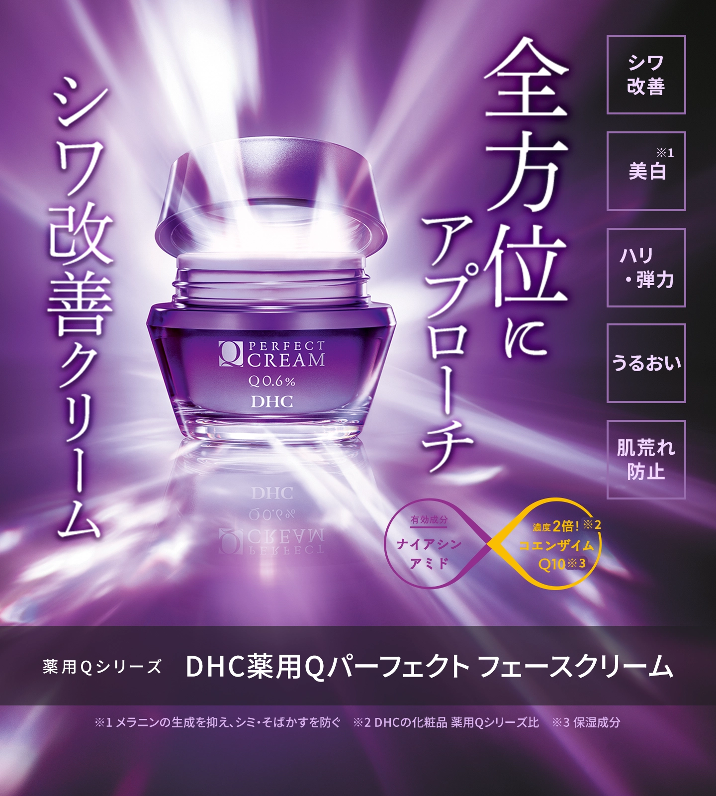 シワ改善クリーム 薬用Qパーフェクト フェースクリーム