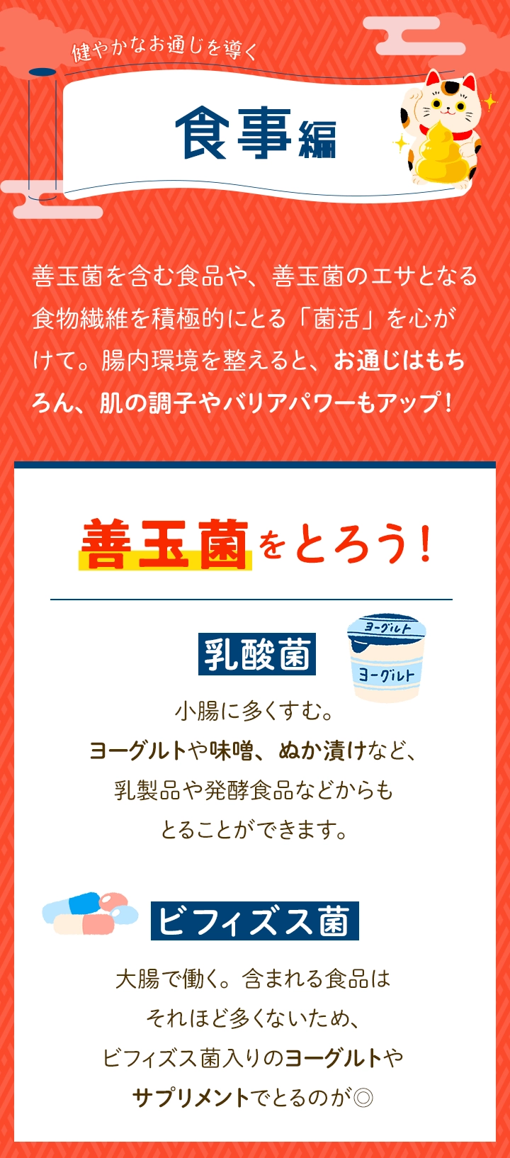 健やかなお通じを導く 食事編 