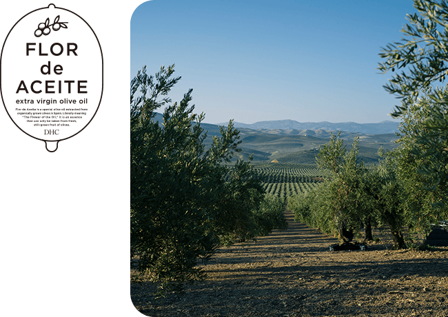 日本でDHCだけがお届けできる幻のオイル フロール・デ・アセイテ配合