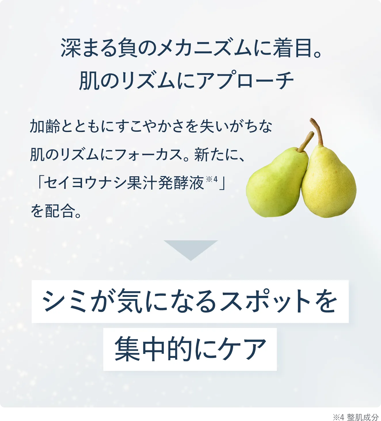シムが気になるスポットを集中的にケア