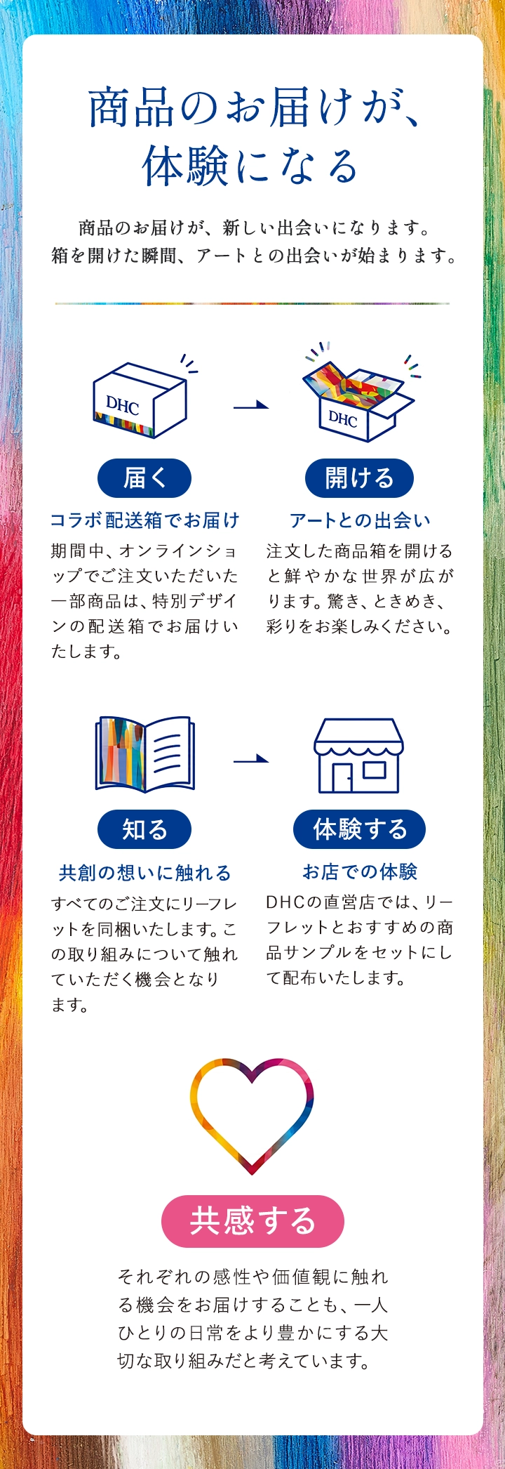 商品のお届けが、体験になる