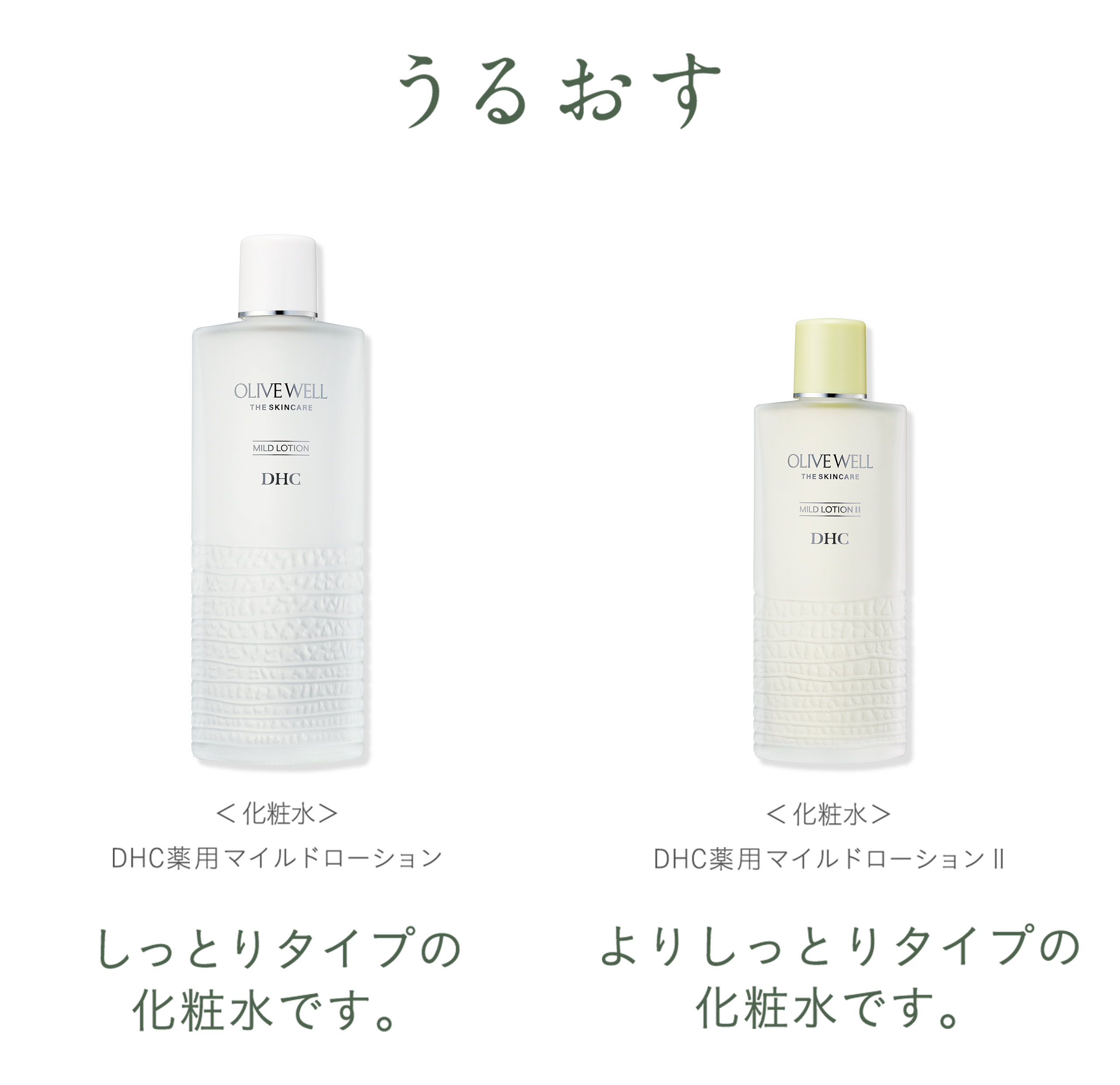 うるおす DHC薬用マイルドローション DHC薬用マイルドローションⅡ