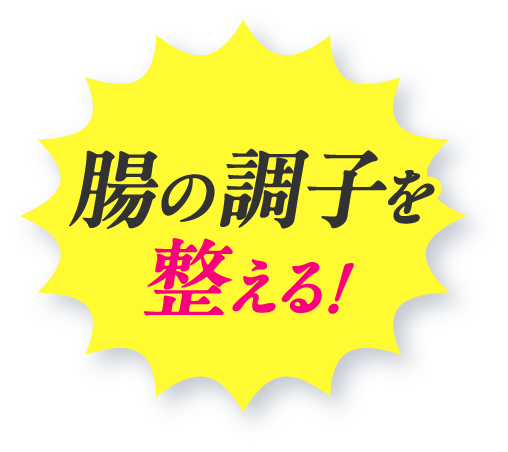 腸の調子を整える！