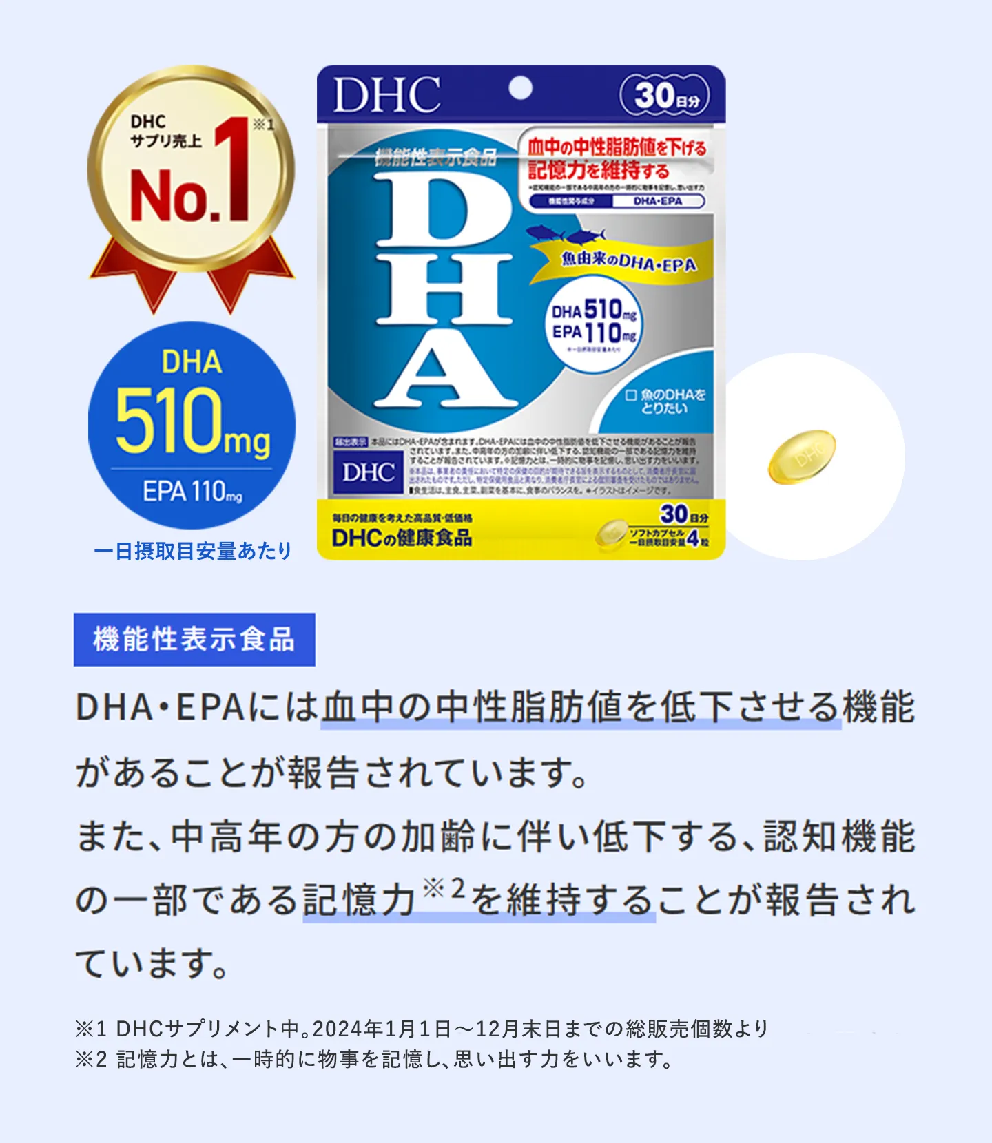 DHA 30日分【機能性表示食品】