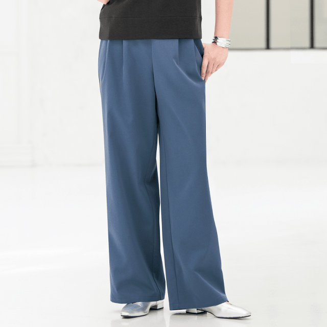 はっ水・軽量ワイドパンツ