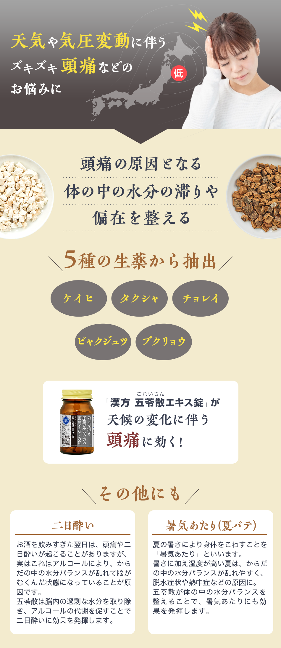 DHC漢方 五苓散（ごれいさん）エキス錠