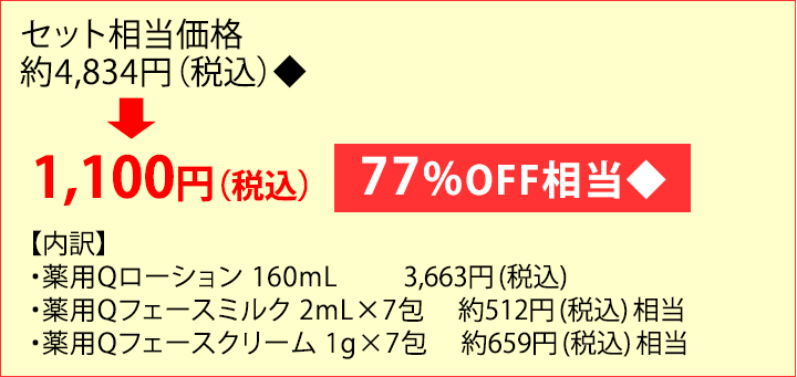 通販限定】はじめて購入 薬用Qローション特別セット | 化粧水・ミスト