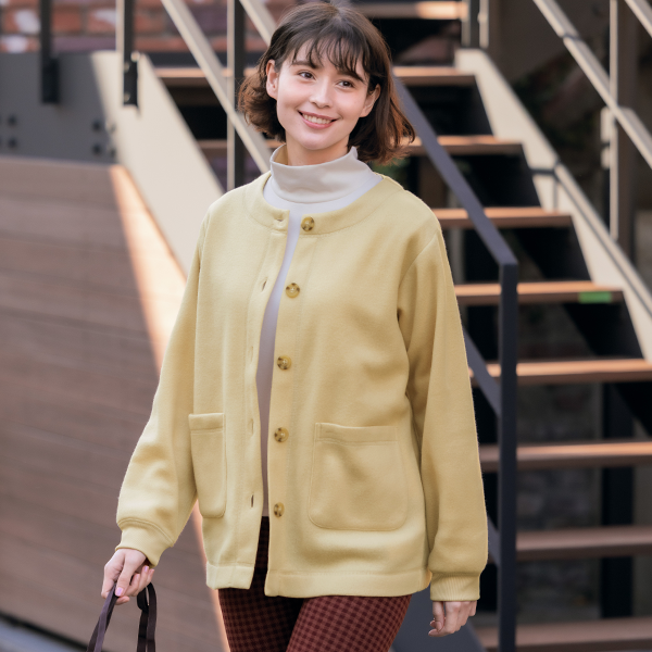 ぬくぬくフリース・ルームカーデ