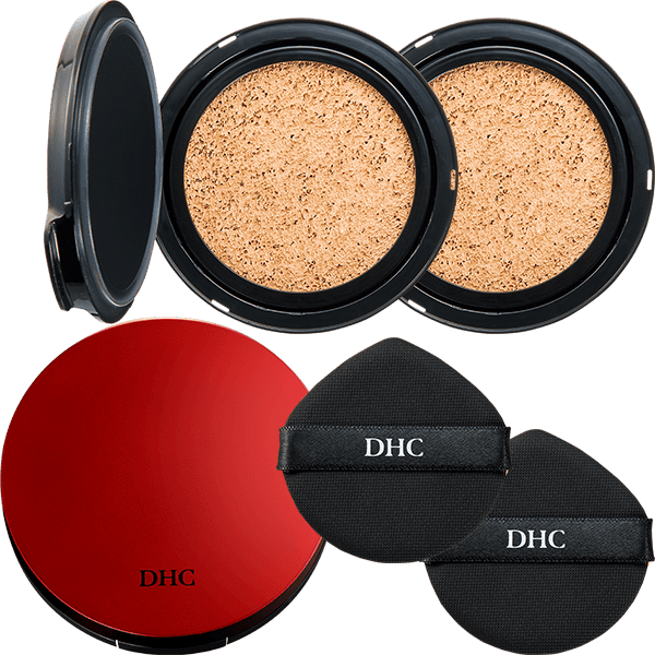 DHC薬用リンクルリペア BB クッションファンデーション<リフィル> 2個＋専用コンパクト セット