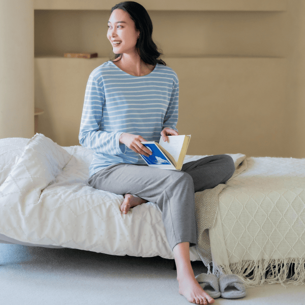 やわらかルームウェア上下セット・長袖（速乾）