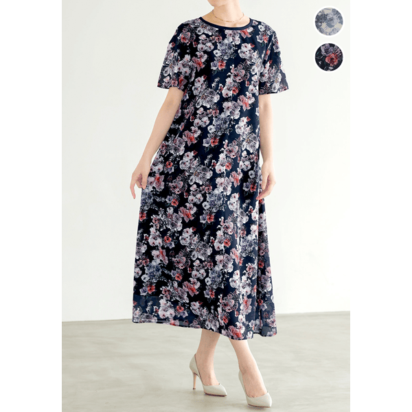 日比谷花壇&times;DHC・フレアワンピース