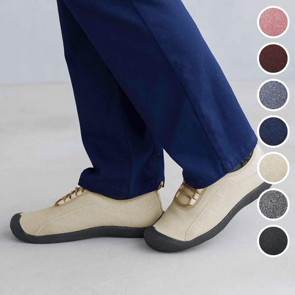 足に優しいソフト履きシューズ