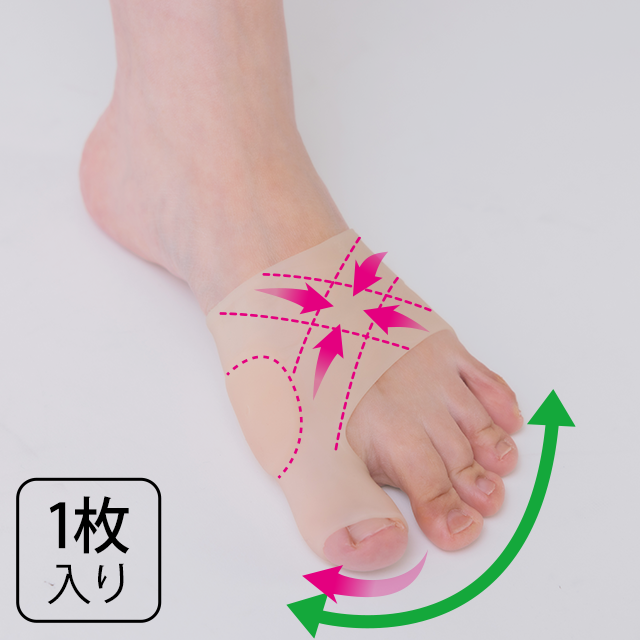 外反母趾クロスゲルサポーター