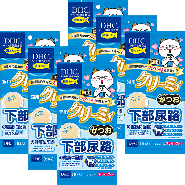 猫用 国産 クリーミィ かつお 6個セット