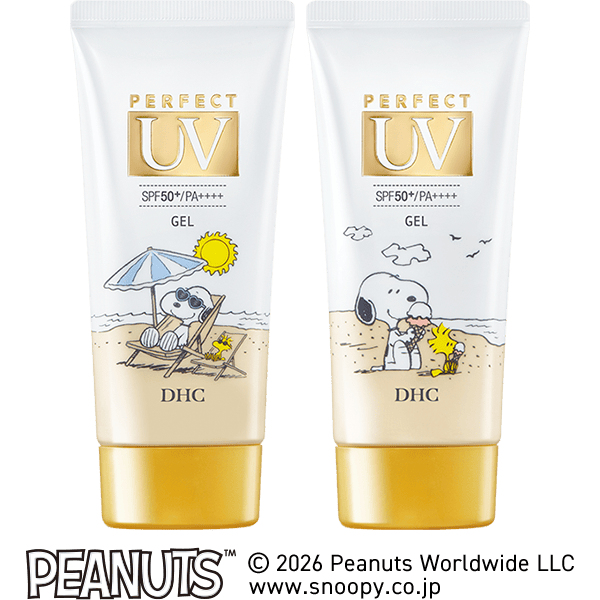 【WEB・直営店取扱】DHCパーフェクト UVジェル ［スヌーピー］ 2種デザインセット
