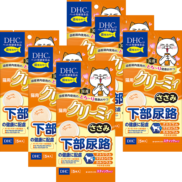 猫用 国産 クリーミィ ささみ 6個セット