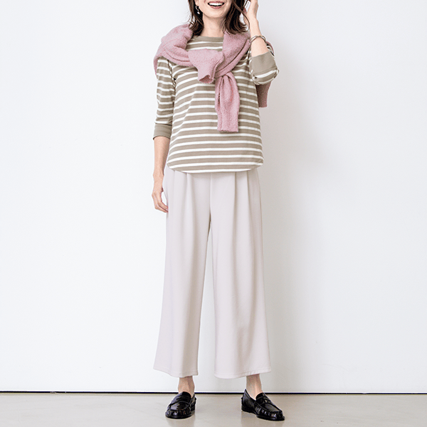 ユースフル・しっかり厚めの綿カットソー（キト抗菌）