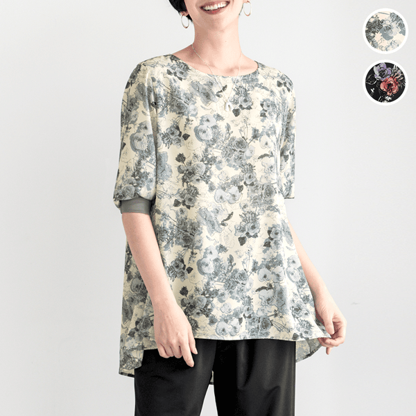 日比谷花壇&times;DHC・ギャザーブラウス