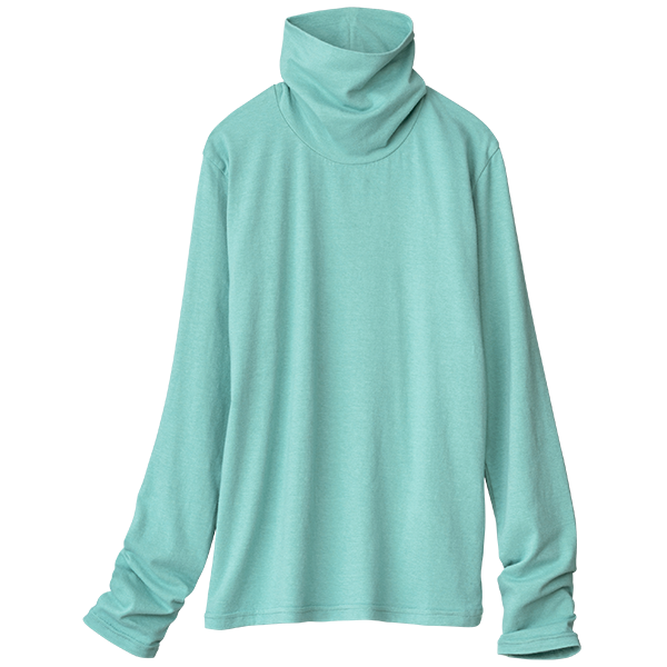 ナチュウォーム・タートルネックカットソー