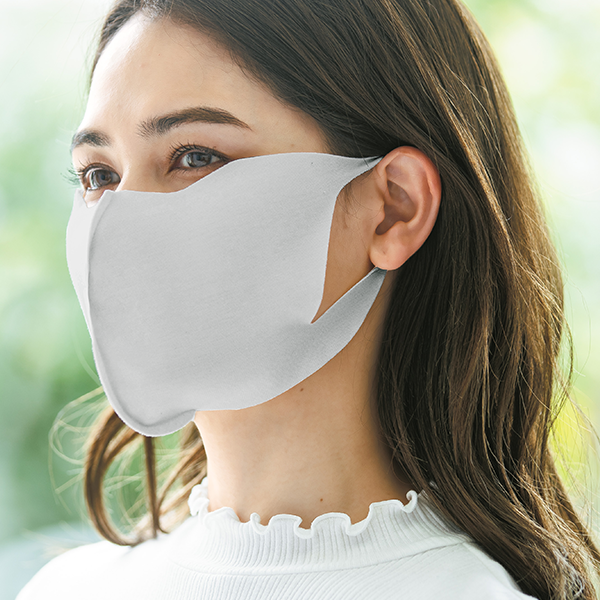 西脇産・綿混シームレスウォッシャブルマスク
